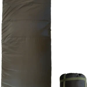 Tramp Shypit 500 Envelope-Style Sleeping Bag with Hood, Left-Zip, Olive, 220/80 (UTRS-062R-L)