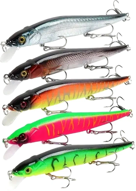 Gold Fish Minnow Set-1 Lure Set 11.5 cm 14 g 5 pcs (GF-MN115-01)